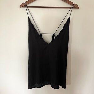 Kimchi Blue Scalloped Black Cami - Urban Outfitters - Size M